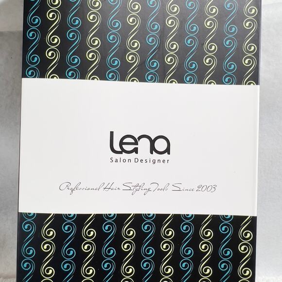 Lena Salon Designer Pro Flat Iron LN-66B New Gift Box Travel Bag Glittery Black - Picture 10 of 16